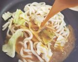 カレーヌードル残りスープでカレー焼うどん作り方5写真
