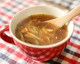 ごぼう入りでコクのあるオニオンスープ作り方5写真