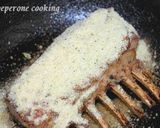 ラムラックのロースト香草パン粉風味作り方3写真
