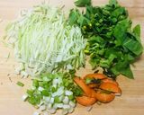 発芽酵素玄米de簡単海鮮お好み焼き作り方1写真