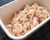 簡単時短節約★むね肉と水菜の香味パスタ★作り方1写真