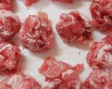 ☆豚こま肉でひとくちトンカツ☆作り方1写真