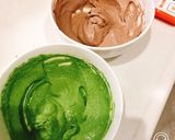 桜&抹茶&ココアのマーブルチーズケーキ☆作り方16写真