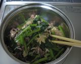☆お手軽料理☆　牛肉と小松菜の煮物作り方4写真