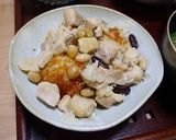 鶏肉とお豆のおこわ作り方4写真