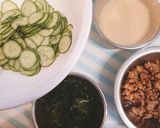 そぼろと胡瓜のからし酢味噌和え♡簡単作り方1写真