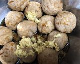 業務スーパー冷凍肉だんごで唐揚げ肉だんご作り方2写真