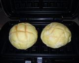 メロンパン～ワッフルメーカーで焼いてみた作り方2写真