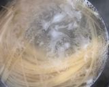 春キャベツと豚肉の和風胡麻パスタ作り方5写真
