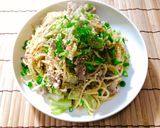 春キャベツと豚肉の和風胡麻パスタ作り方7写真