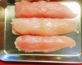 お弁当に♪ヘルシー♡ささ身の胡麻塩焼き作り方1写真