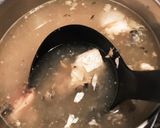鯖缶とニラの味噌汁作り方2写真