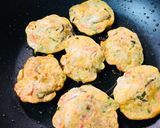 牡蠣のミニお好み焼き風作り方5写真