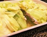 レンジで簡単♡春キャベツと豚肉の重ね蒸し作り方4写真