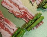 アスパラ豚巻きごま油生姜塩ダレ作り方1写真