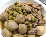 炊飯器★鶏モモと冷凍里芋・枝豆の煮物作り方3写真