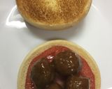 ハンバーガー(ミートボール&トマト)作り方4写真