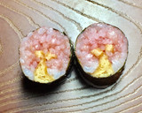 寿司型・模様巻き(桜の木2個だけ弁当用)作り方14写真