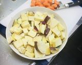 サツマイモのチキンカレー作り方2写真