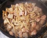 鶏もも肉とこんにゃくのごぼう煮作り方20写真