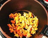 野菜たっぷり！ヘルシー味噌坦々スープ作り方2写真