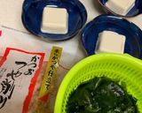 ささっと一品☆ワカメおかか乗っけ豆腐作り方1写真
