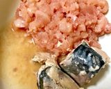 鶏胸肉と鯖水煮缶でつくね風作り方2写真