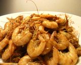 小エビの醤油こうじ炒め作り方1写真