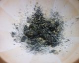 キャベツと椎茸の黒ごま和え♪作り方2写真