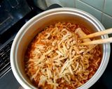 トッポギとチーズ卵イン！プルダック炒め麺作り方3写真