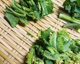 ホタルイカと菜の花のペペロンチーノ♪作り方1写真