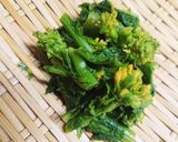 ホタルイカと菜の花のペペロンチーノ♪作り方3写真