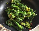菜の花のペペロンチーノ作り方3写真
