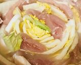 シンプル具材鍋●鶏肉&白菜うどん鍋作り方2写真