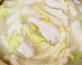 シンプル具材鍋●鶏肉&白菜うどん鍋作り方3写真