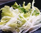 熱々きのこドレッシングのサラダ作り方1写真