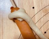 中種法でウィンナーロール(惣菜パン生地)作り方15写真