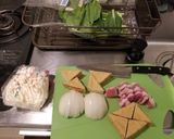 揚げ豆腐と豚の中華炒め作り方1写真