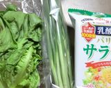 パリパリサラダに、小葱とサラダ菜を入れて作り方1写真
