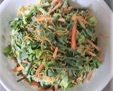 パリパリサラダに、小葱とサラダ菜を入れて作り方4写真