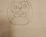 ポケモン　モクロー　キャラ弁作り方1写真