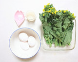 春！菜の花とふんわり卵の炒め物作り方1写真