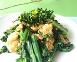 春！菜の花とふんわり卵の炒め物作り方6写真