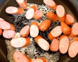 キャベツとウインナーのニンニクバター炒め作り方4写真