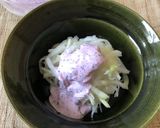 さくら色の梅マヨサラダ作り方4写真