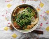 たっぷり三つ葉のかつ丼(^^♪作り方5写真
