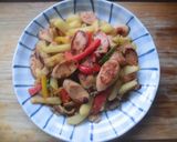 ジャーマン（魚肉ソーセージ）ポテト作り方4写真