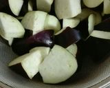 新玉ねぎと茄子のポン酢浸し作り方1写真