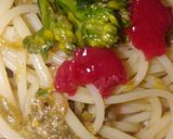 ふきみそと梅肉のパスタ作り方2写真