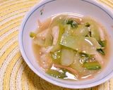 チンゲン菜の中華あんかけ風作り方9写真